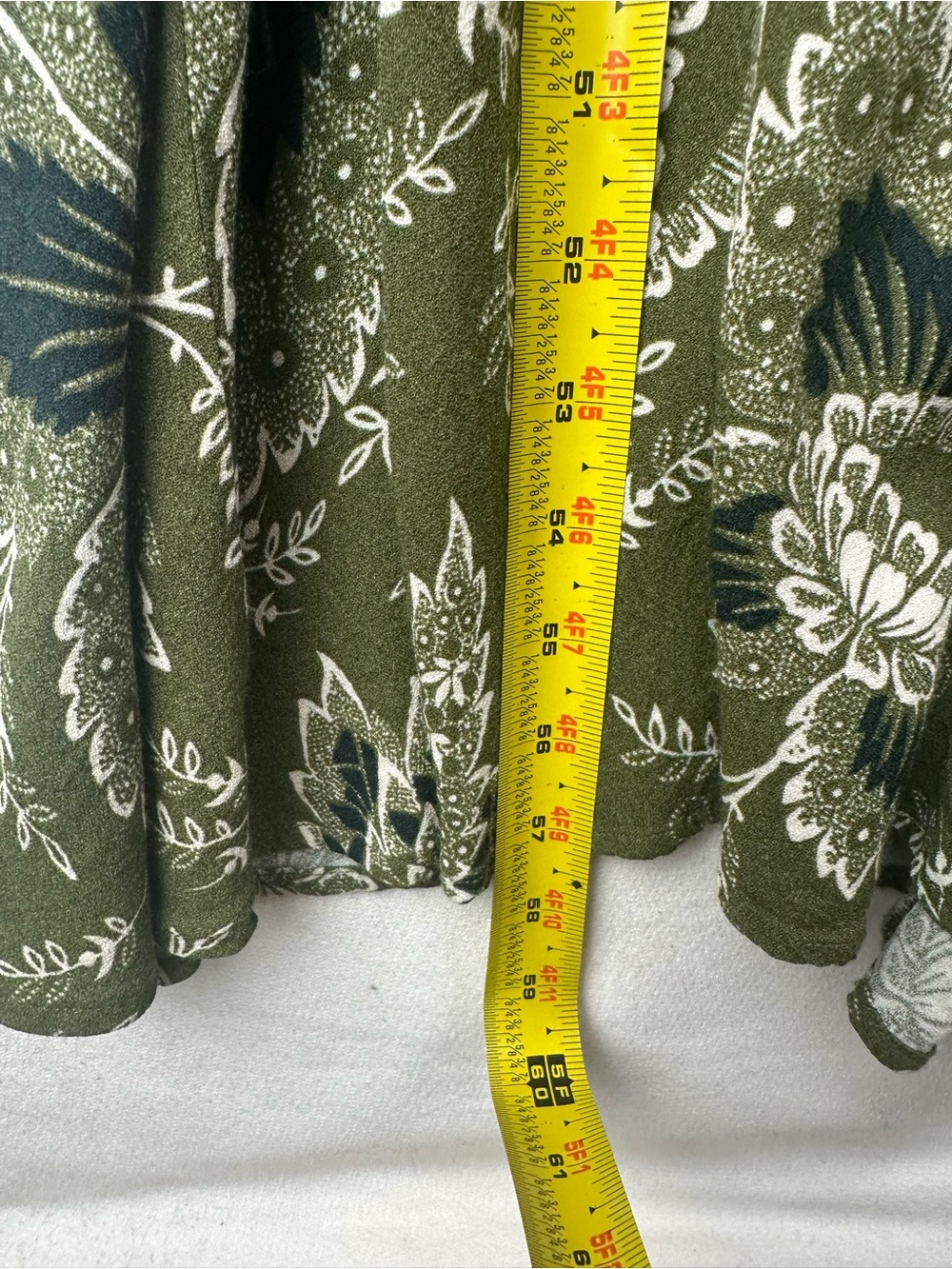 Reformation Dark Green Paisley Tie-Front Maxi Dress - Picture 11 of 11